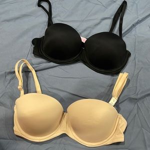 Victoria’s Secret PINK 32C strapless bra set NEW